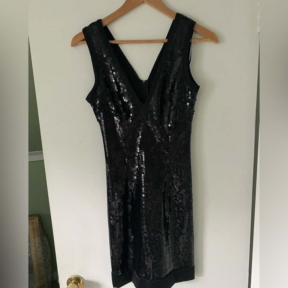Alexia Admor Black Sequin Mini Dress - xs